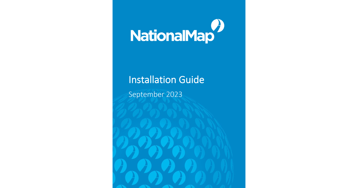 NationalMap Installation Guide | NationalMap Data Service