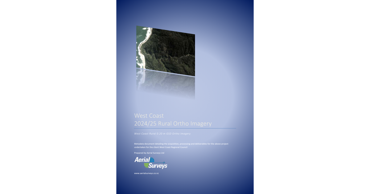 West Coast 0.2m Rural Aerial Photos (2024-2026) | LINZ Data Service